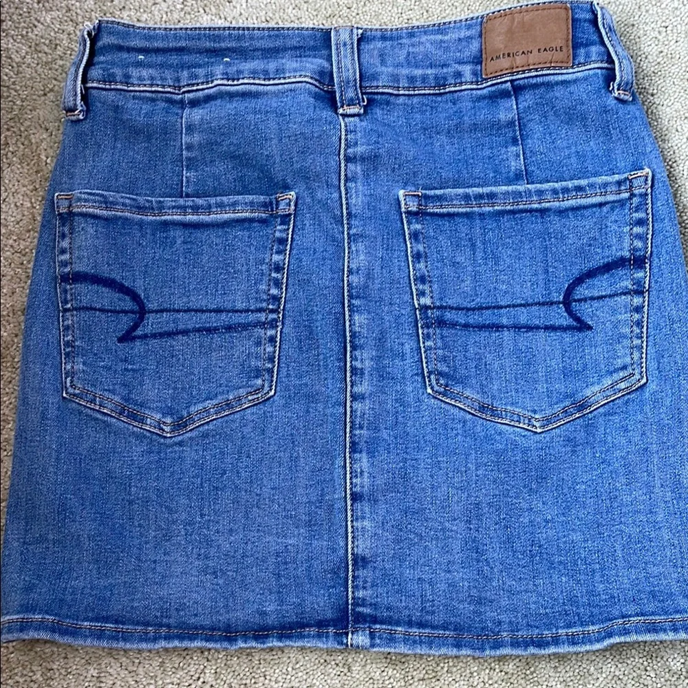 American Eagle Outfitters Light Blue Denim Skirt - Picture 4 of 4